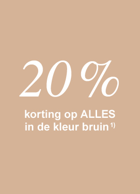 Bruintinten: 20% korting op alles in bruin